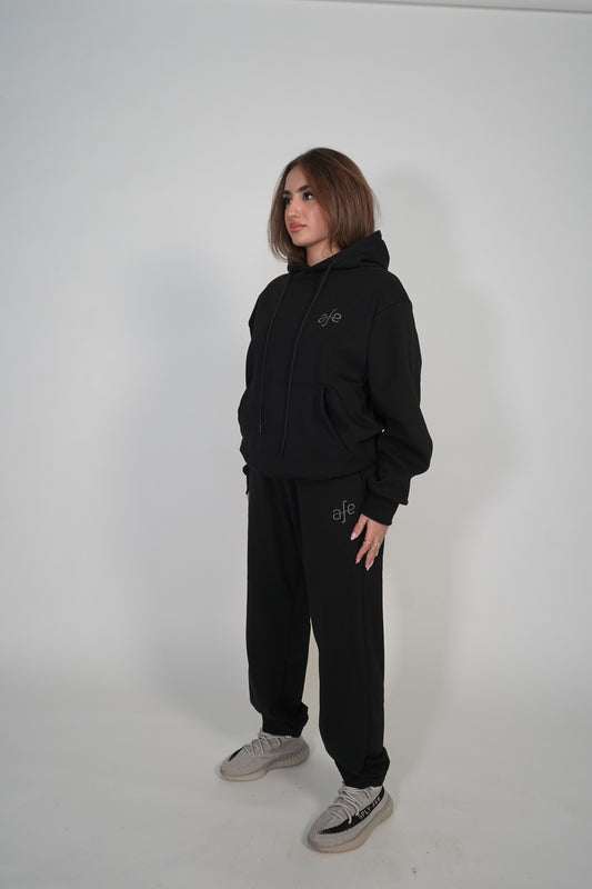 Velvet Sweatpants - Black